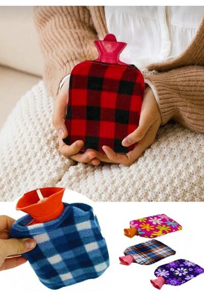 Yenigeldi Sıcak Su Torbası, Peluş Kılıflı Sıcak Su Torbası( Küçük Boy) Termof...