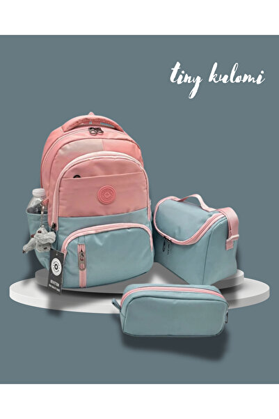 Tiny Kulomi Simple Primary School Bag Plain Satin Fabric Waterproof Primary S...