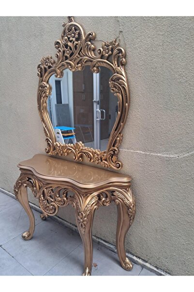 BENGİ TİCARET Dresuar 19377 ASİL Klasik Gold Renk Aslan Ayk Polyest döküm El ...