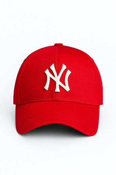 Verahed NY New York Vyšívaná unisexová baseballová čepice Červená čepice Dáms...