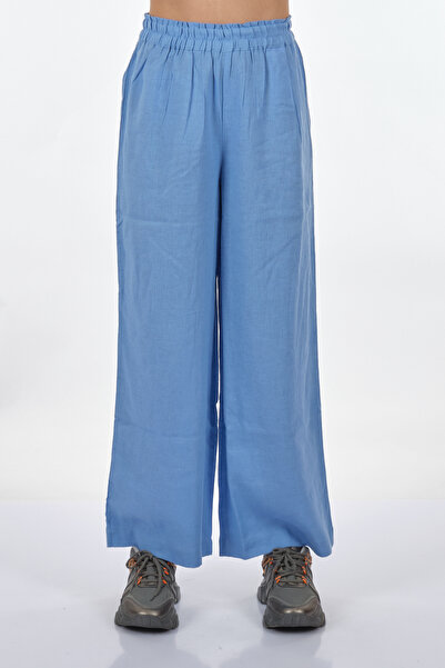 ONLY Pantaloni de damă albastru deschis cu croială relaxată 15259590