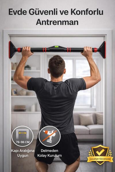 Genel Markalar Yeni Nesil 70-96 CM Kapı Barfiks Demiri Barfix Aleti Çubuğu Çe...