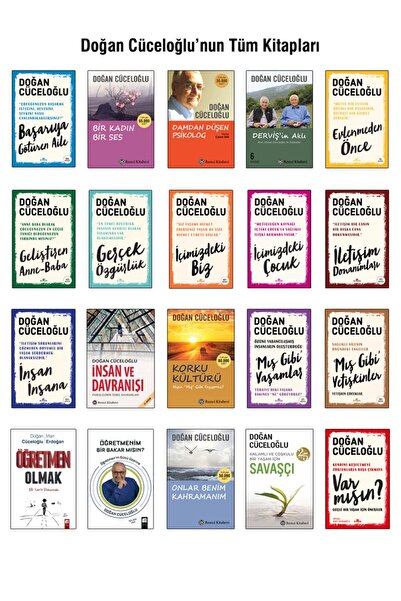 Remzi Kitabevi Doğan Cüceloğlu Tüm Kitapları (20 Kitap)