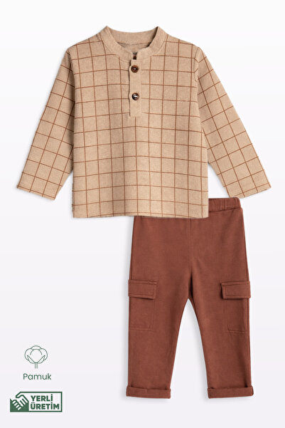 Lamonde Set de 2 guleruri Kareli Hakim bumbac 100% 2-3-4-5 ani