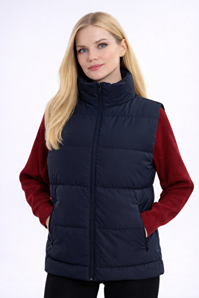 freemen Vestă de damă Nova Fabric, cu guler înalt, impermeabilă și rezistentă...