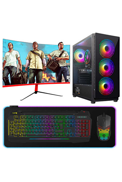 TURBOX Tx3976 i7 4770 16GB Ram 512GB NVMe 4GB GTX750Ti GDDR5 27 inç Curved RG...