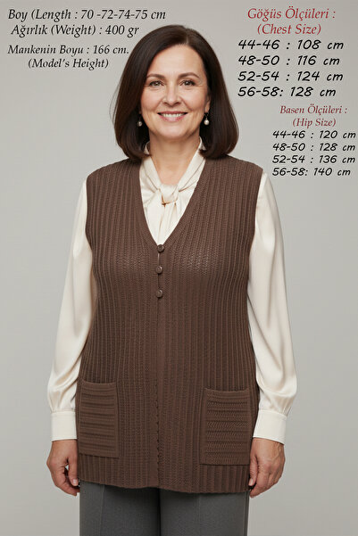 Laden Knitwear Plus Size Women's Steel Mesh Openwork Seasonal Spring Mother M...