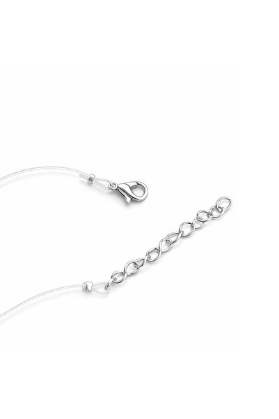 GlaMLo Accessories Colier invizibil transparent cu cristal
