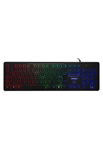Everest KB-120 USB Kablolu Siyah Gaming Standart Q Rainbow Aydınlatma Klavye