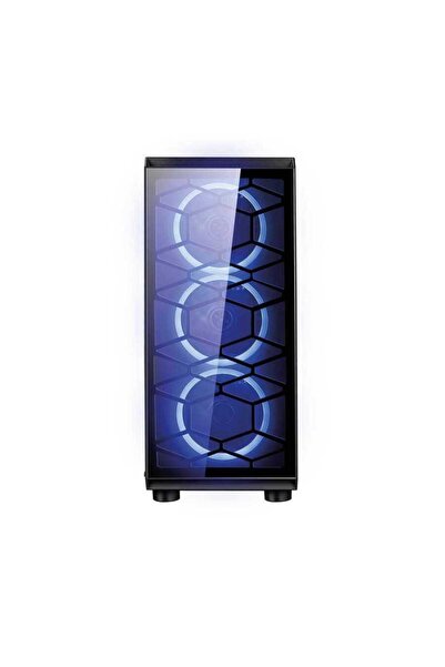 TURBOX OmyVera 192-6 4x Blue Fan USB 2.0 250W 300W mATX Gaming Bilgisayar Kasası