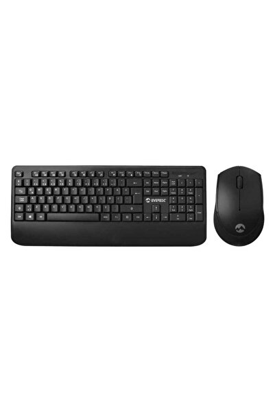 Everest KM-6176 OFFICAL Kablosuz Siyah Combo Q Multimedia Klavye ve Mouse Set