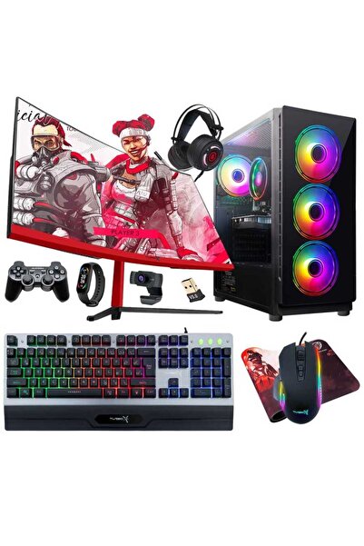 TURBOX Tx90 Mega i5 3.Gen 16GB Ram 256GB SSD 4GB RX560 23.6 75Hz Curved Monit...