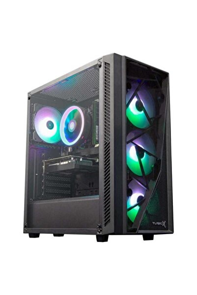 TURBOX Odesus 4x Argb Fan USB 3.0 600W 80+ Plus ATX Gaming Bilgisayar Kasası