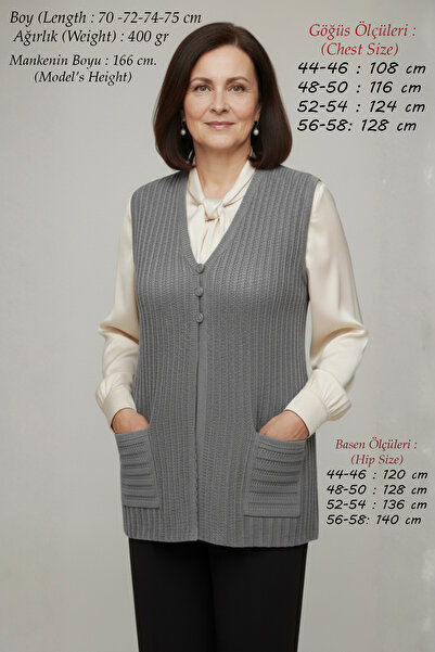 Laden Knitwear Plus Size Women's Steel Mesh Openwork Seasonal Spring Mother M...