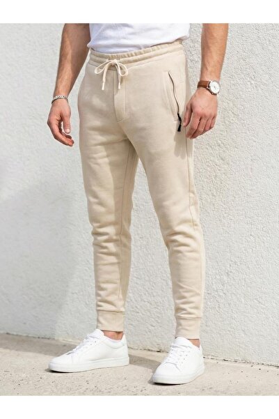 Plus Scorpion Men's Slim Fit Sweatpants – Cotton Fabric, Zipper Pockets, Ribb...