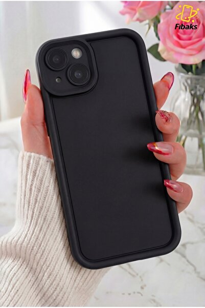 Fibaks iPhone 15 Kılıf Kamera Korumalı Yumuşak Dokulu Renkli Silikon Kapak