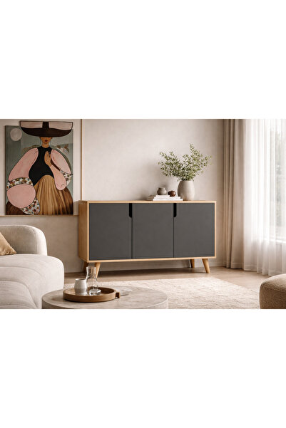 VM VERTEX MOBİLYA Verona 120 Cm Konsol, Kahve Köşesi, Tv Ünitesi, Çok Amaçlı ...