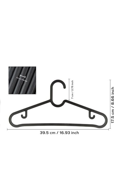 Gardino Org-00040 Skirt Hangers, Pants Hangers, Blouse Hangers 40 Pieces.