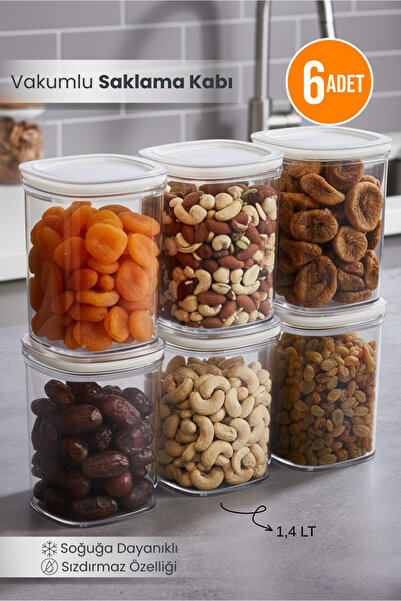 Orvila حاوية تخزين كلاريو مانعة للتسرب مكونة من 6 قطع، حاوية طعام مفرغة الهوا...