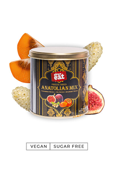 EverEat Anatolian Dondurularak Kurutulmuş Dut, İncir ve Cennet Hurması Karışımı