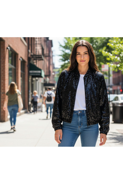 YHGTEKSTİL سترة مطرزة