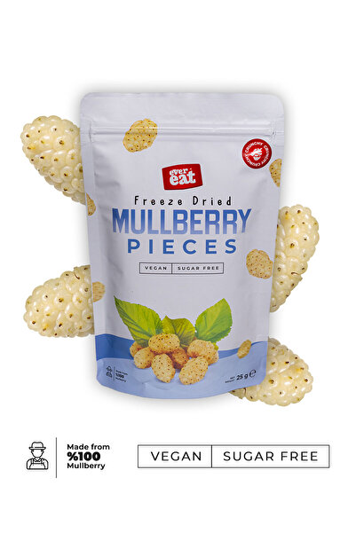EverEat Beyaz Dut Kuru Meyve Cipsi - Dondurularak Kurutulmuş Freeze Dried Bey...