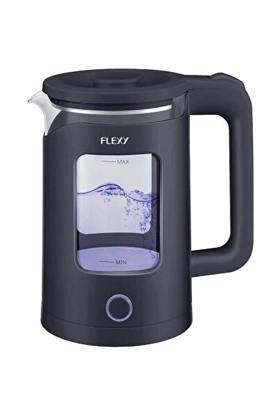 Generic FLEXY 1.5L Electric Glass Kettle Water Boiler 1360W Double Crystal Wa...
