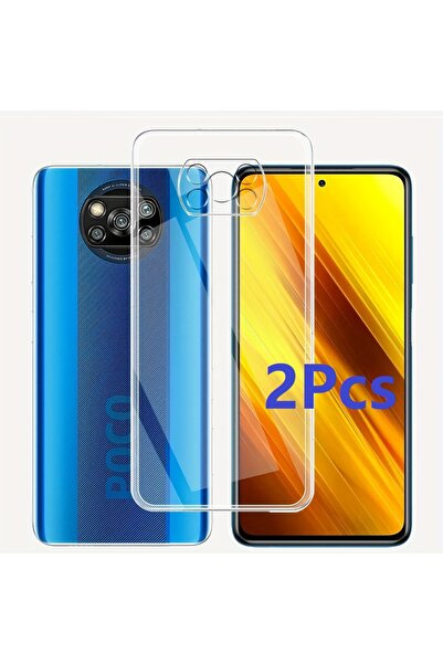 Choice جراب شفاف مقاوم للصدمات لهاتف Poco X3 Pro، قطعتين، جراب مقاوم للصدمات ...