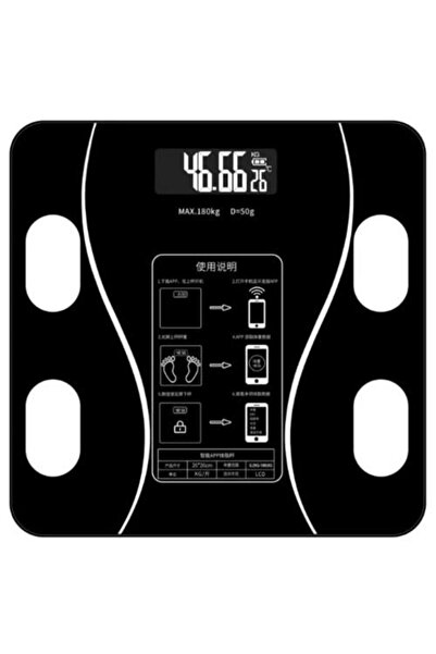 ALC Smart Body Scale Akıllı Banyo Baskülü Yağ Su Kas Vücut Kitle Endeksi Diji...