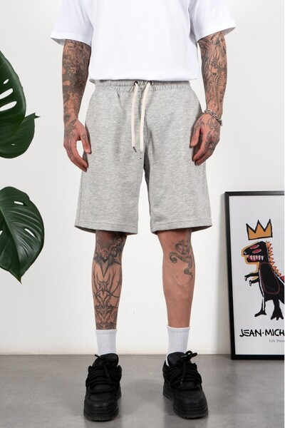 Plus Eighteen Gray Basic Men's Shorts