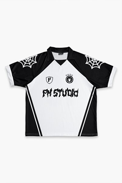 PULLMARK PM Studio Polo Yaka Erkek Siyah Futbol Forması