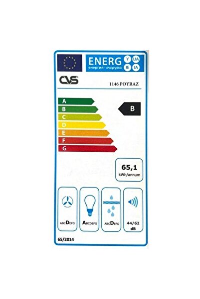 CVS DN 1146 POYRAZ Sürgülü Camlı Tek Filtre Aspiratör