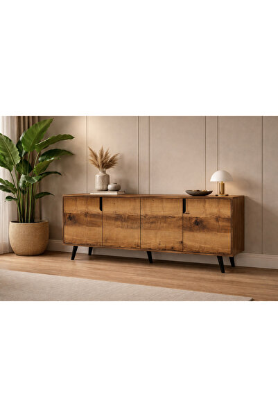 VM VERTEX MOBİLYA Latina Modern Konsol 180 Cm Ceviz