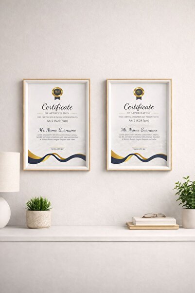 janset home shop Fotoğraf Çerçevesi 2 adet Ahşap Cam Çerçeve 21*30 A4 boy