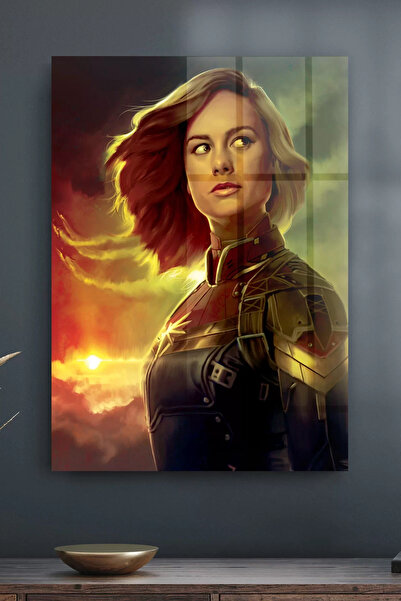 Decovetro Tablou din sticlă Captain Marvel