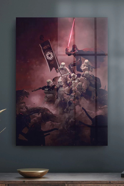 Decovetro Tablou din sticlă Darth Vader Troopers