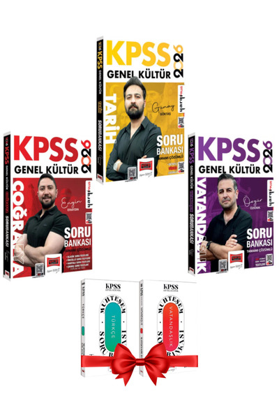 Yargı Yayınları 2026 KPSS Genel Kültür Tamamı Çözümlü Tarih+Coğrafya+Vatandaş...