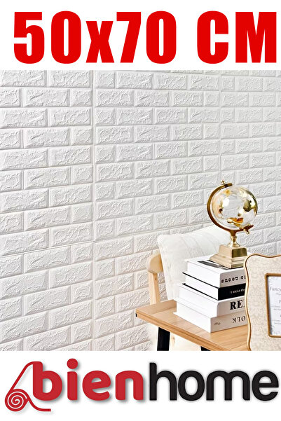 BienHome 50x70 cm Kendinden Yapışkanlı Duvar Kağıdı Esnek Köpük Panel 3d Boyu...