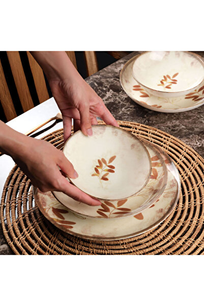 Güral Porselen GÜRAL PORSELEN Camelia 26 Parça 6 Kişilik Yemek Takımı 4211