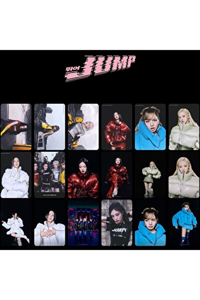 PrimeShoping مجموعة بطاقات صور بلاك بينك جمب (18 قطعة)