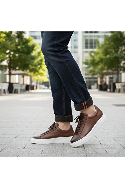 Elit 699 Maro 100% piele naturală Pantofi casual ultra confortabili pentru bă...