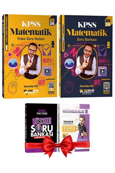 Yediiklim Yayınları 2026 KPSS Atölye Serisi Genel Yetenek Matematik Video Der...