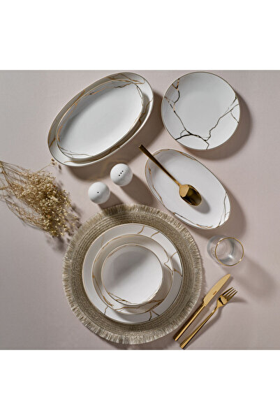 Güral Porselen Camelia 54 Parça 12 Kişilik Yemek Takımı 6687