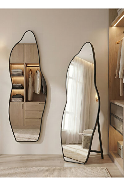 Taimi Large Elegant Shatterproof Mirror 165x60cm-full Length Mirror With Blac...