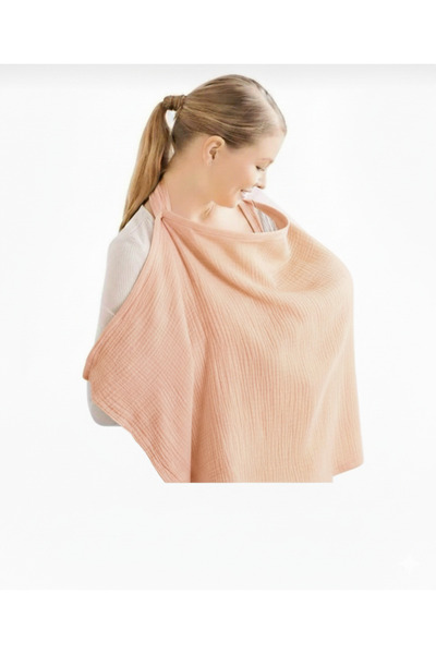 Marigoldhome %100 Pamuklu Müslin Emzirme Önlüğü 65x100 Cm 2 Katlı