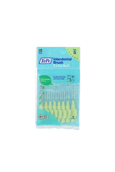 TePe Екстра меки интердентални четки 5 зелени (0,8 мм) 8 бр.