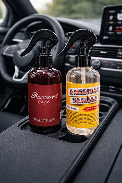 oto kokucum American Vanilla ,Baccarat Oda ve Oto Kokusu 2 li set 2x250 ml