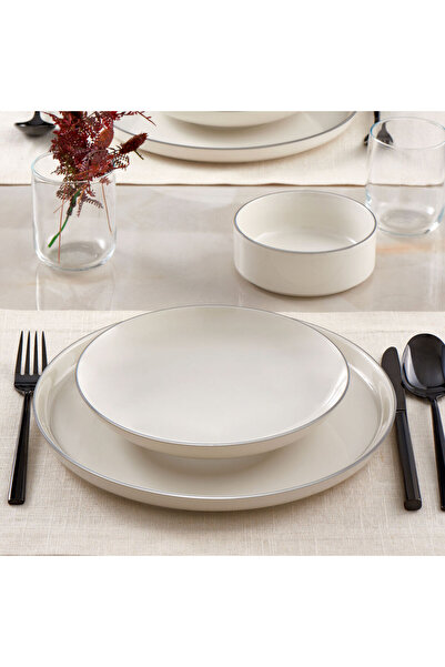 Güral Porselen Carine 18 Parça 6 Kişilik Yemek Takımı Pırlanta