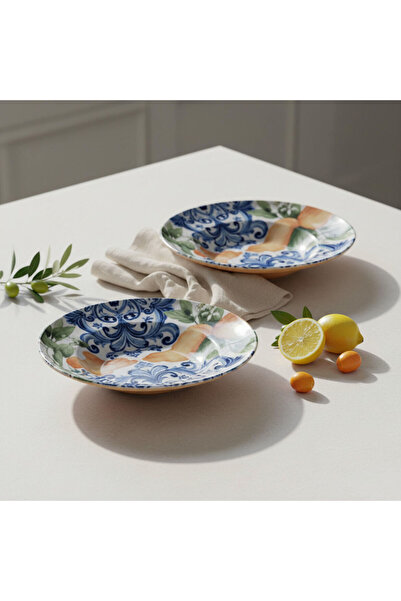 Güral Porselen Reno 2 Adet 26 cm Salata Servis & Makarna Kasesi 55501