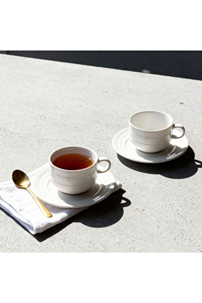 Güral Porselen Lizbon 4 Parça 2 Kişilik Çay Fincan Takımı 170 cc